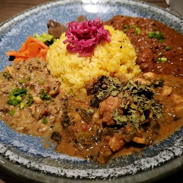 「3種盛りカレー」@胡粋の写真