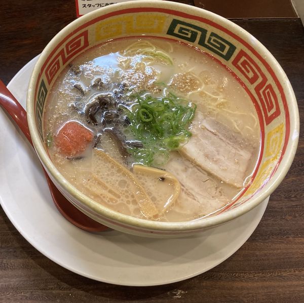 「九州じゃんがらめんたいこ入り+替玉」@九州じゃんがら 秋葉原本店の写真