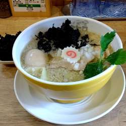 煮干味玉そば  塩＋岩のり