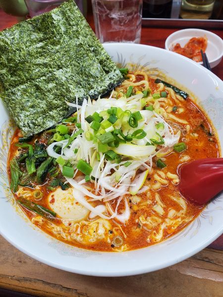 「ドラたんたんめん800円辛さ上級+二点盛180円」@らーめん ドラごんちの写真