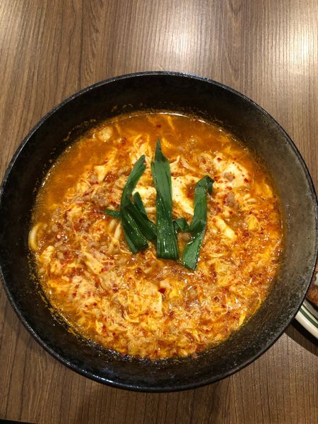 「宮崎辛麺　850円」@チキン南蛮と辛麺のお店 にしたちの写真