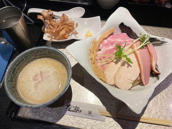 「鶏つけSoba(チャーシュー増し)」@鶏soba 座銀 南船場にぼし店の写真