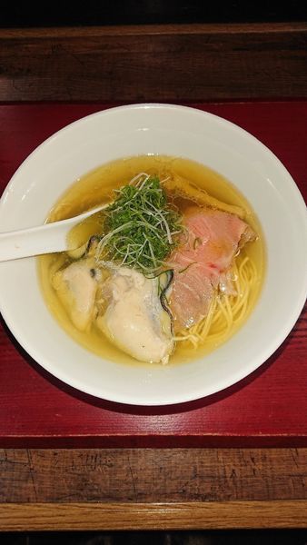 「広島県産牡蠣塩蕎麦」@神保町黒須の写真