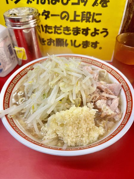 「小ラーメン豚野菜ニンニク」@ラーメン二郎 目黒店の写真