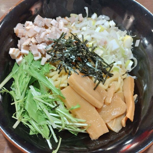 「まぜそば(ネギチャ丼)」@横浜家系ラーメン 壱角家 高崎店の写真