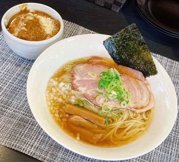 「【3周年限定】冷やし煮干しらーめん＋ミニカレー」@自家製麺 No11の写真