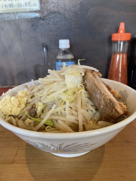 「小ラーメン（にんにく）¥850」@ラーメン二郎 会津若松駅前店の写真