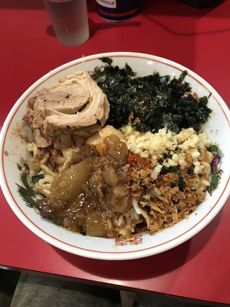 「汁なし豚2枚」@ラーメン英二の写真