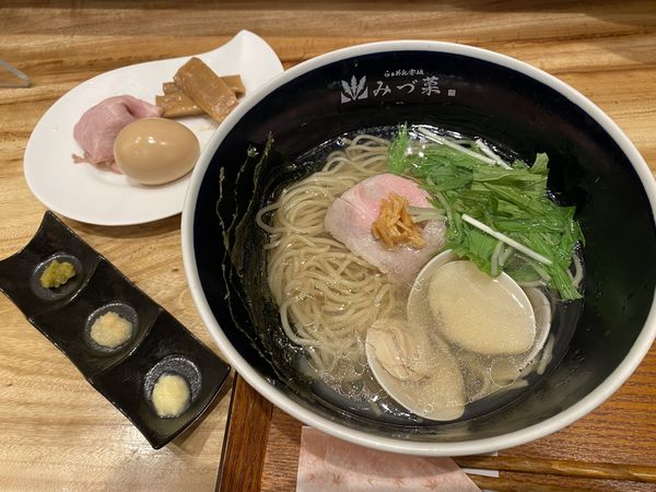 「特製塩らぁめん」@らぁめん 赤坂 みづ菜の写真