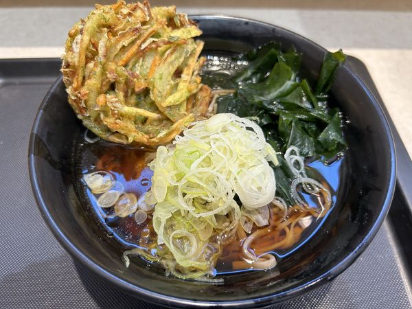 「徳島特製かき揚げそば 550円」@名代 富士そば 志木店の写真