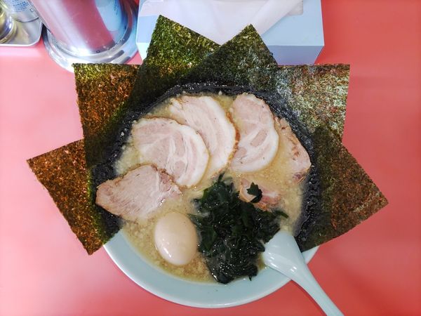 「チャーシューメン+味玉+のり  ﾒﾝﾏ抜き」@ラーメンショップ 下大野店の写真