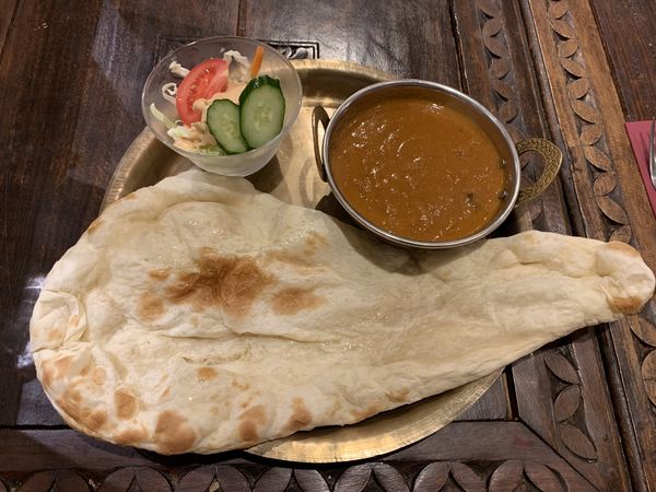 「インドカレーセット マトンカレー(920円)」@バルピパル kitchenの写真