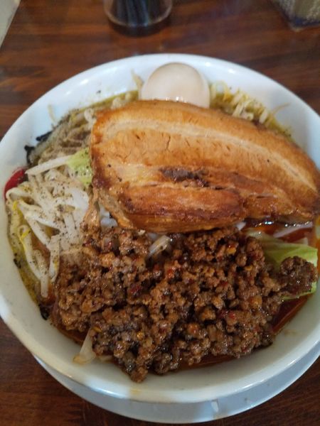 「男気カリー（味玉・台湾ミンチ付き）」@まるはち 春日井店の写真