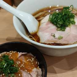 鶏そば＋レアチャーシュー丼小