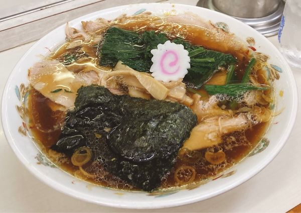 「青島チャーシュー＋茹ホウレン草100円」@青島食堂 秋葉原店の写真