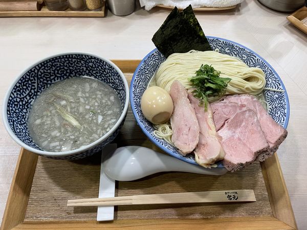 「【限定】特製冷やし淡麗煮干しつけ麺(塩)」@煮干しつけ麺 宮元の写真