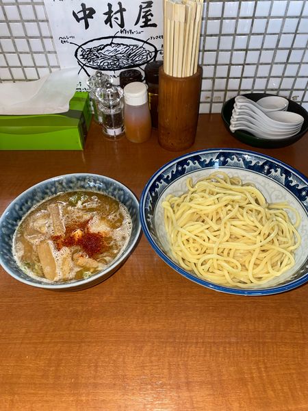 「つけめん大盛味付玉子¥1,020円」@中華そば 中村屋の写真