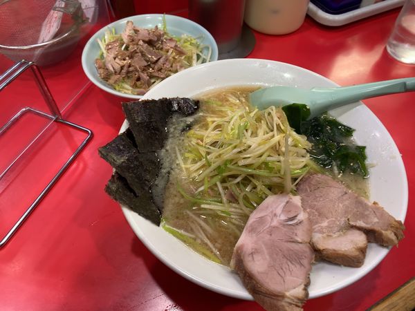 「かいざんラーメンネギ丼セット」@かいざん 西船橋店の写真