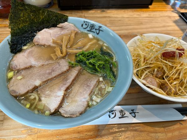 「チャーシュー麺 ¥1,000　Bセット ¥200」@ラーメンハウス 河童子 下平間の写真