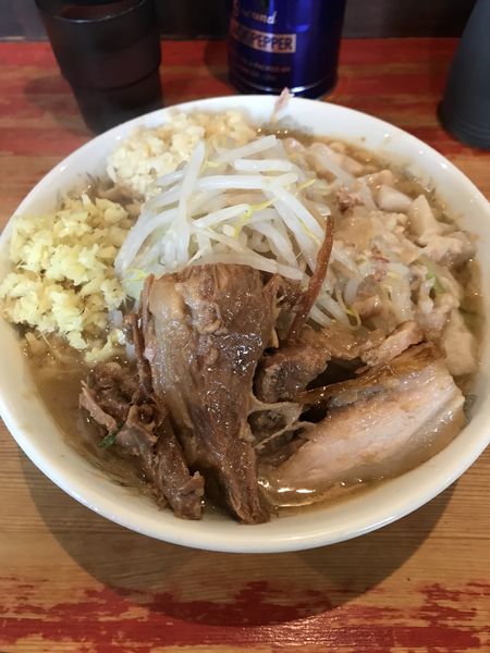「小ラーメン+しょうが」@ラーメン二郎 会津若松駅前店の写真