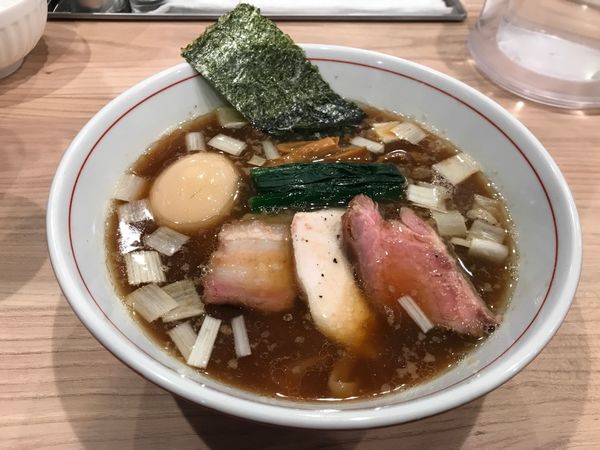 「手揉み中華そば＋味玉」@麺処 にし尾の写真