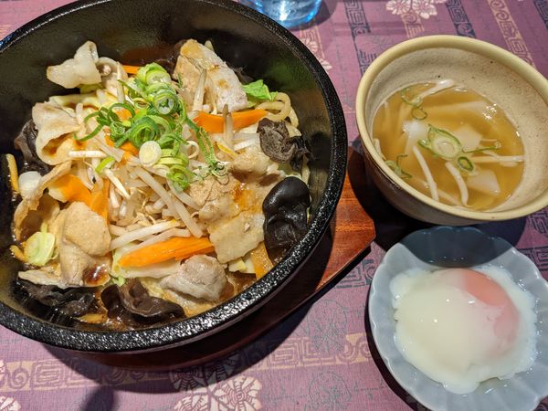 「特製スパイシーだしソース＆三元豚」@東京中野 大成軒の写真