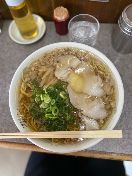 「中華そば大盛脂マシマシニンニクトッピング」@つたふじ 福山支店の写真