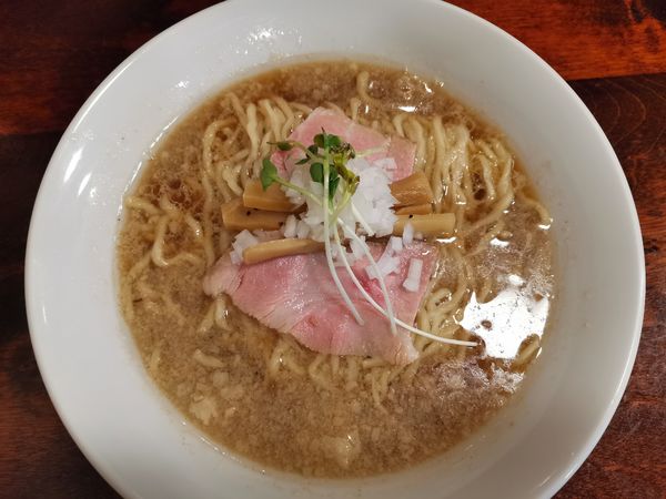 「背油煮干しそば」@中華そば シンジョーの写真