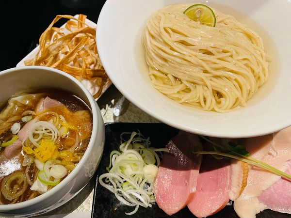 「魚介つけsoba(大) 他 1,520円」@鶏soba 座銀 肥後橋本店の写真