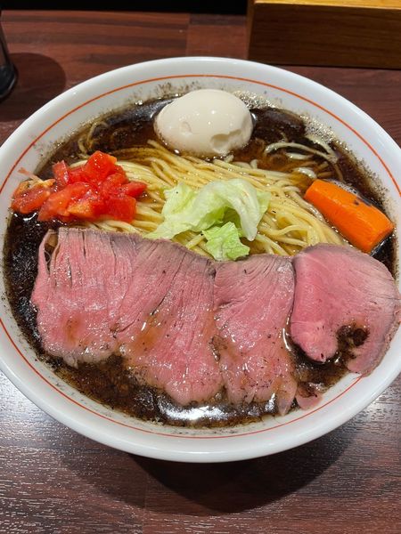 「牛王ラーメン（麺大盛）」@牛骨らーめん 牛王の写真