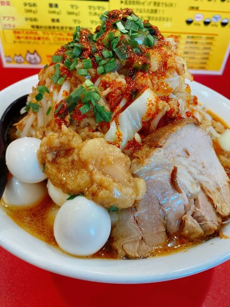 「凄い味噌ラーメン5辛」@立川マシマシ 太田店の写真