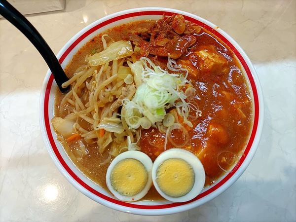 「五目蒙古タンメン 野菜大盛 麺大盛」@蒙古タンメン中本 秦野店の写真