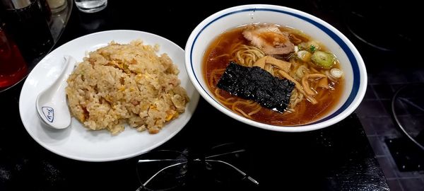 「ランチラーメン炒飯」@代一元 大森店の写真