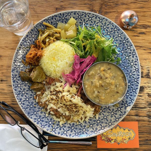 「わんぱく(花椒キーマカレー&ムーリーダール)」@サンラサーの写真