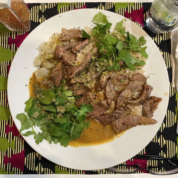 「唯一無二のラムステーキカレー（ラム肉追加・パクチー）」@SPICE125の写真
