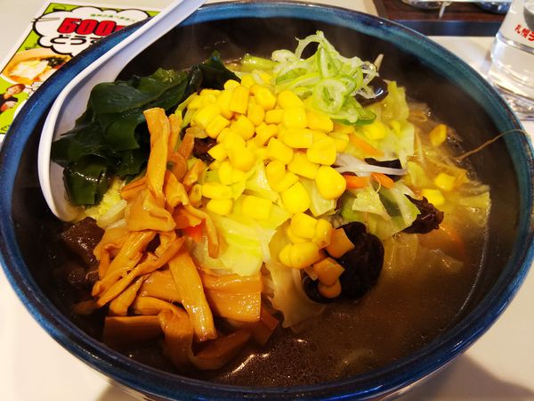 「野菜ラーメン　（塩味）　※麺硬め　※クーポンで５００円」@札幌ラーメン どさん子 松本豊丘店の写真