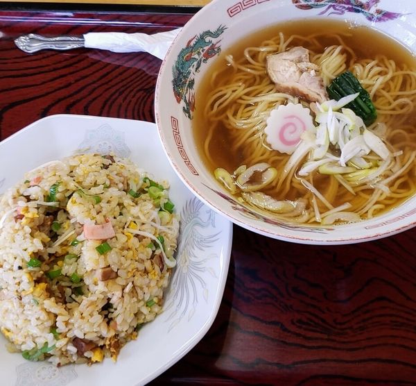 「チャーハンラーメン 850円」@御食事 光月の写真