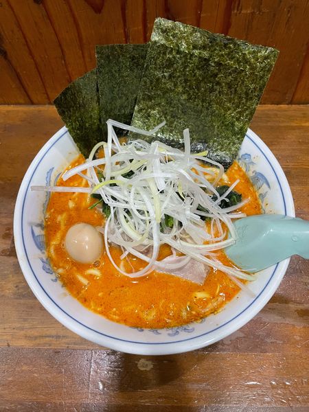 「辛シビラーメン(850円)味噌」@横浜家系ラーメン 精一杯の写真