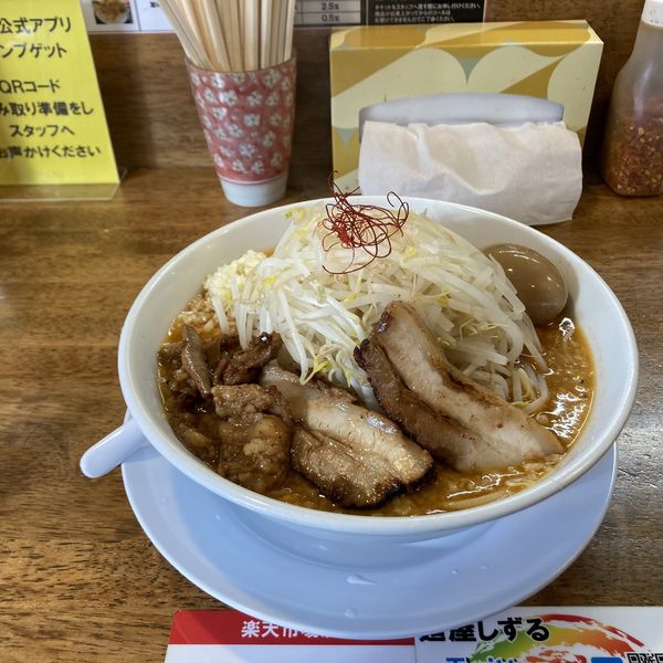 「濃厚味噌らーめん【大盛】」@麺屋しずる 豊川店の写真