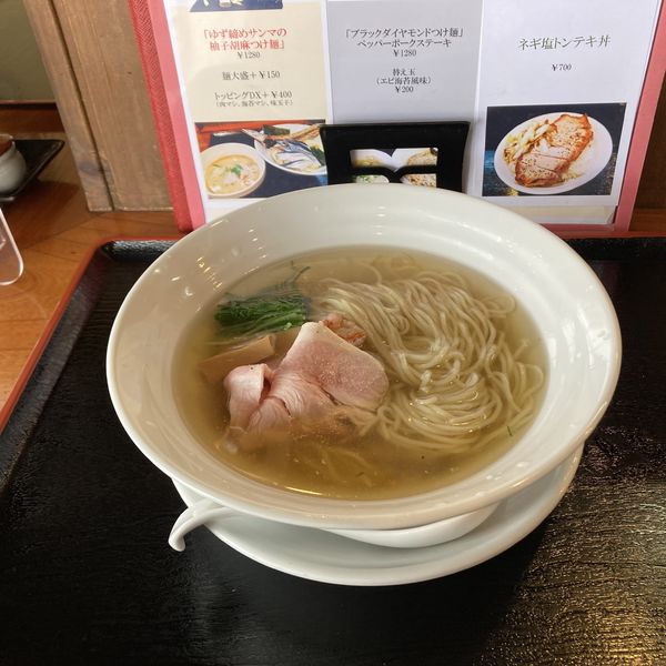 「山六そば【塩・冷し】」@麺創 なな家の写真