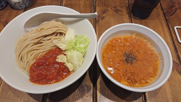 「令4・12・6トマト味噌つけ麺チーズ飯(900円+250円)」@カッパラーメンセンターの写真