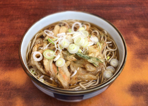 「天ぷらそば(420円)」@立ち食いそばうどん 会津の写真