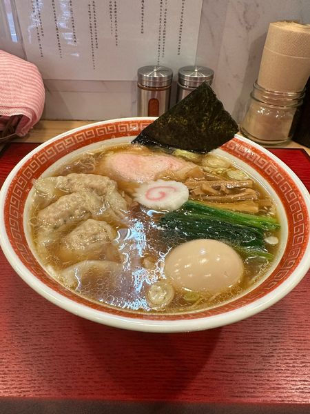 「『ワンタン麺＋味玉』　1200円」@麺創庵 砂田の写真