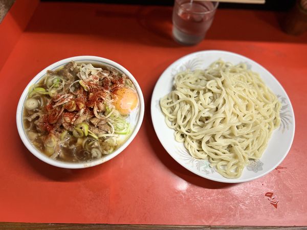 「チャーシュー.玉子つけメン(ちょい辛) 1250円」@つけめん 丸長 桜台店の写真