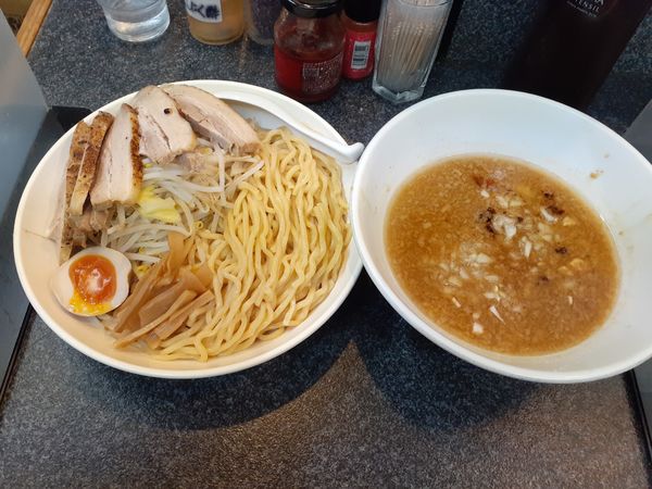 「つけ味噌、豚５枚、大盛」@らうめん さぶ郎の写真