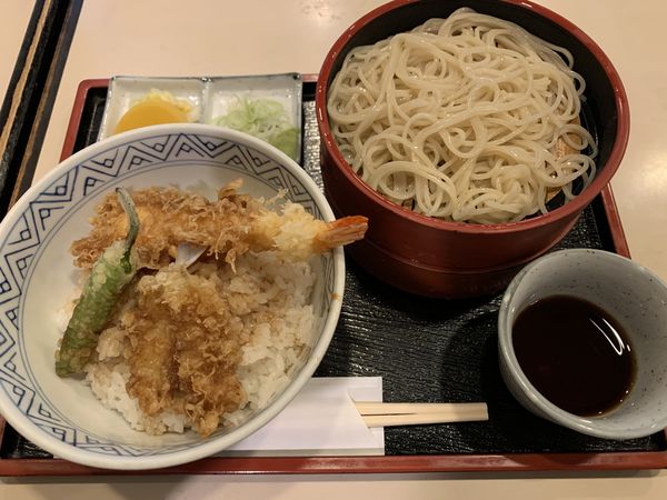 「更科定食（天丼） 990円」@目黒更科 巣鴨店の写真
