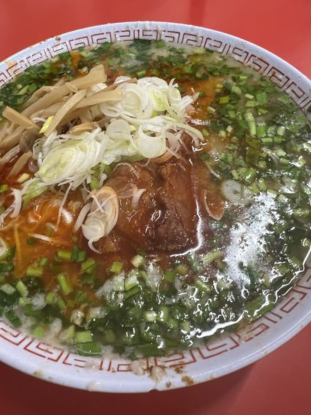 「辛ホル」@ラーメンスタンド とん平食堂の写真