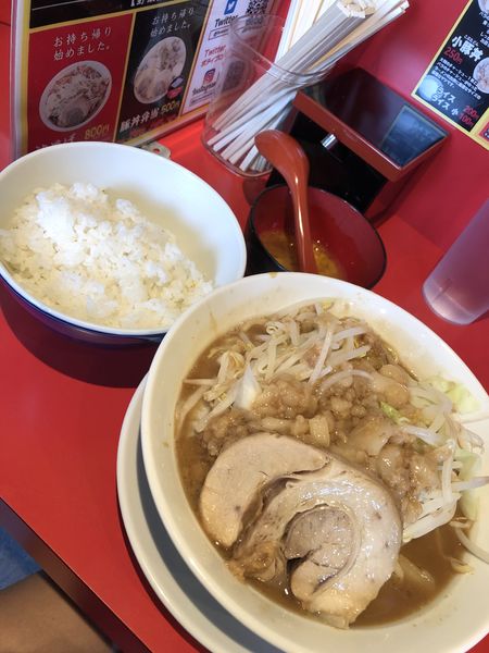 「ラーメン(極太麺)」@ボディブローの写真