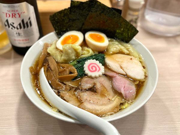 「特製中華ソバ¥1100、ワンタン¥150」@中華ソバ ちゃるめの写真