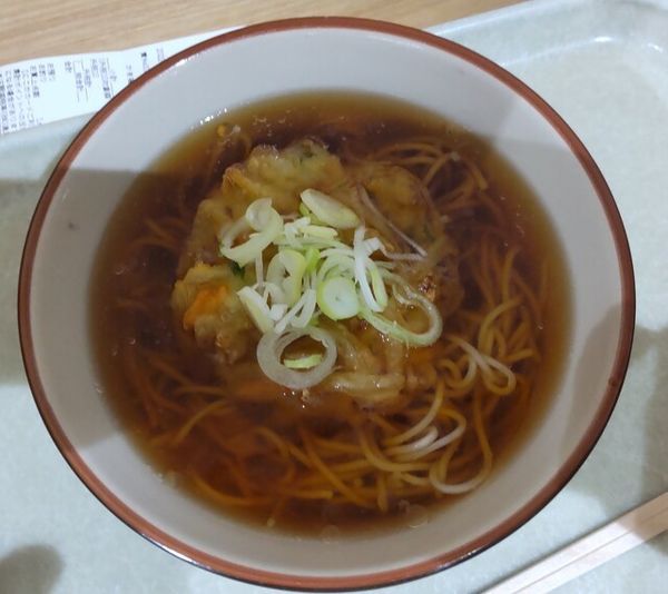 「かき揚げそば385円」@ひまわり ヤマザワ北町店の写真